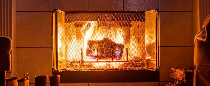 Mendota Hearth Landscape Fireplace Installation in Salem, Oregon