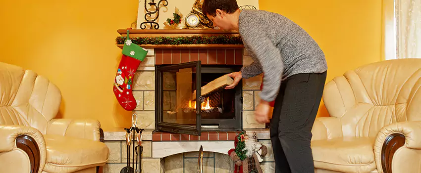 Rusted Metal Fireplace Restoration in Salem, Oregon